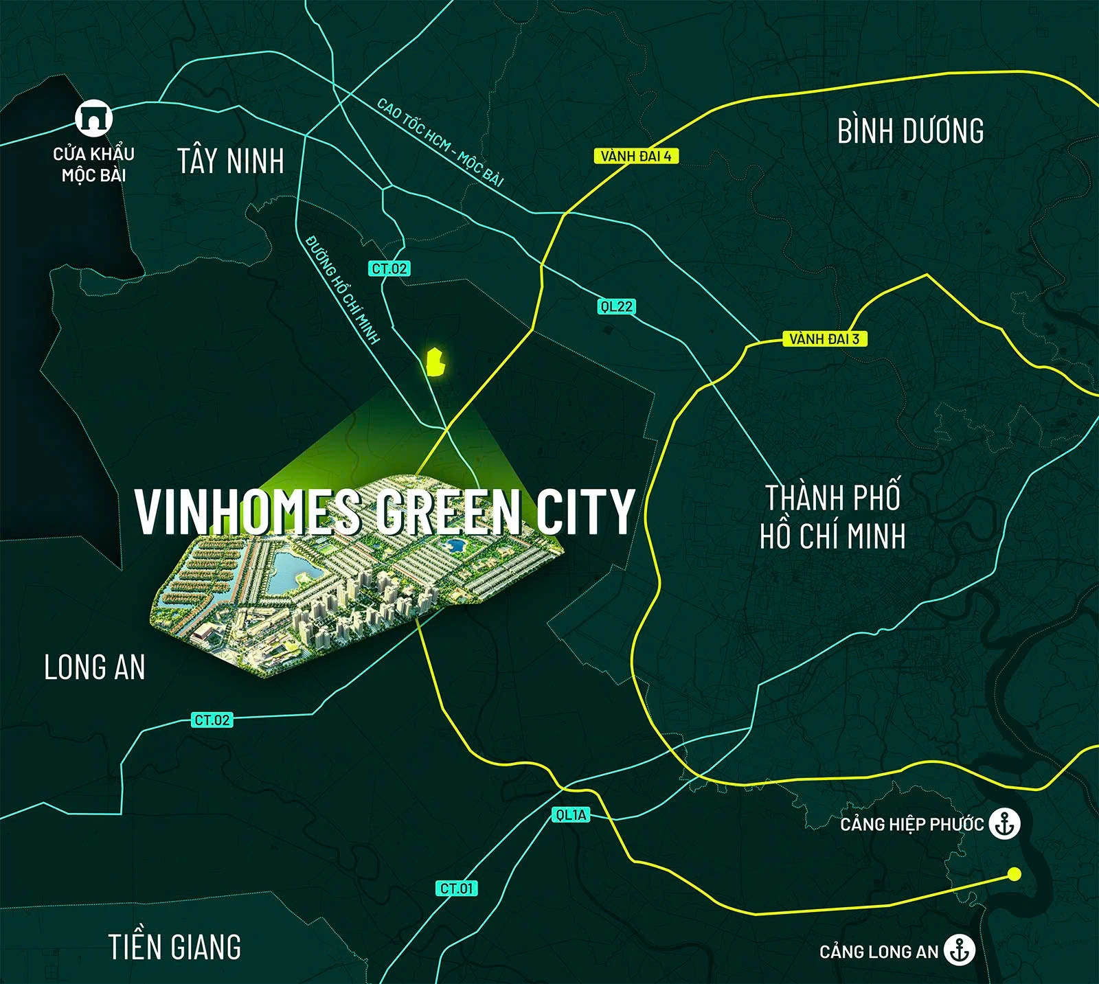 Vị trí Vinhomes Green City
